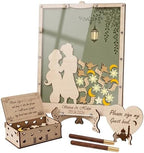 Wedding Guest Book Alternative, Enchanted Lantern Drop Box Sign-in Frame by Handmade