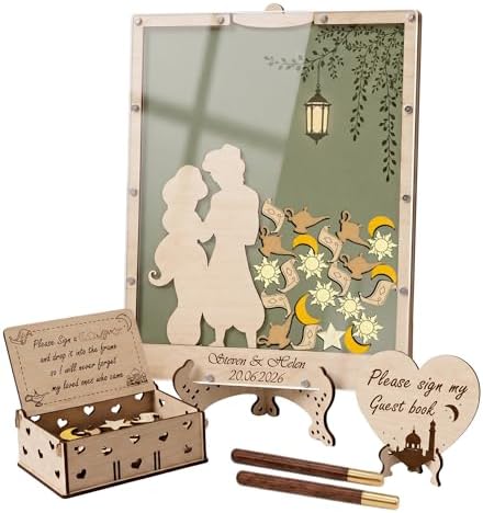 Wedding Guest Book Alternative, Enchanted Lantern Drop Box Sign-in Frame by Handmade