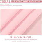 Showgeous 90 Inch Pink Round Tablecloths, Polyester Table Covers - Image 5