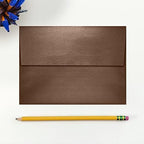 LUXPaper A7 Invitation Envelopes | Peel & Press | 5 1/4" x 7 1/4" | Bronze Metallic | 80lb. Text | 250 Qty - Image 4