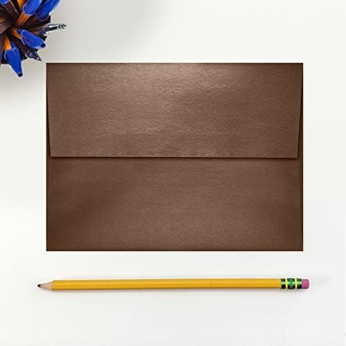 LUXPaper A7 Invitation Envelopes | Peel & Press | 5 1/4" x 7 1/4" | Bronze Metallic | 80lb. Text | 250 Qty - Image 4