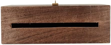 Wedding Card Box with Card Slit and Lock 12"X10"X4.5"- Gift Wishing Well Card Box for Weddings, Receptions, Birthdays, Graduations, Baby Showers, Honeymoon Funds WBKH (Walnut) - Image 4