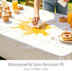 12 Pack Woodland Round Plastic Tablecloth (Woodland-Rectangle) - Image 5