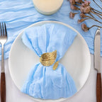 Light Blue Cheesecloth Napkins Blue Cloth Napkins Bulk,Set of 50 - Image 2