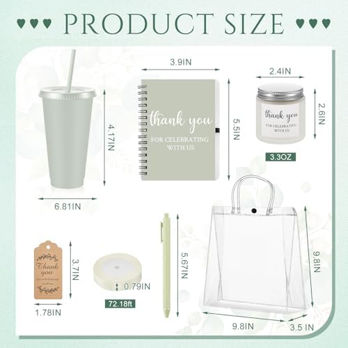 Nuogo 6 Sets New Parent Shower Prizes, Gradient Green, Classic Style - Image 2