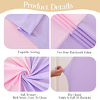 Purple Pink Arch Backdrop Covers 7.2FT 6FT Party Wedding Arch Covers Stretchy Backdrop Set of 2 Baby Shower Bridal Shower Photo Birthday Spandex Lavender Lilac Arch Cover - Image 5
