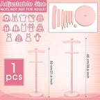 Bucherry 2 Pack Baby Clothes Display Stand Clothe Rack Baby Shower, Pink - Image 2