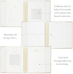Sugar Paper Baby Keepsake Book, Memory Book from Pregnancy to First Year, Milestone Journal with Pocket Storage, Baby Shower Idea, Gender Neutral Gift, Cloth Hardcover, Rose Linen - Image 7