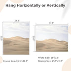 26x32 Metal Picture Frame, Aluminum Poster Frame with Real Glass, Silver - Image 2