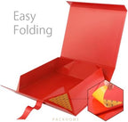 PACKHOME Extra Large Red Gift Box with Ribbon Magnetic Lid 17x14.5x5.5in - Image 5