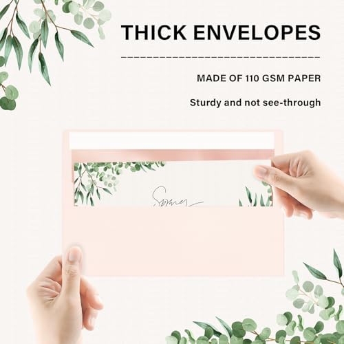 200 Pack #10 Light Pink Envelopes Letter Size Self Seal Business Envelopes - Image 3