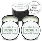 Custom Candles, Personalized Candles, Baby Shower Candle Favors, Bulk Candles, Candle Favors (Set of 10) (Black Tin) - Image 7