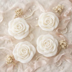 Scented White Rose Candles – Personalized Wedding Favor Candles, Bridal & Baby Shower Gifts with Dried Flowers, Wax Seal Gift Box (Bulk 10–100) - Image 5