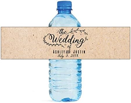 100 "The Wedding" Wedding Anniversary Water Bottle Labels Engagement Party Birthday by DesignThatSign