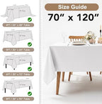 Fitable 6 Pack Red Tablecloths 70x120 Inch for 6-8 Ft Rectangle Tables - Image 5