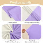 Beige and Purple Arch Backdrop Covers 7.2FT 6FT Party Wedding Arch Covers Stretchy Backdrop Set of 2 Baby Shower Bridal Shower Photo Birthday Spandex Pink Arch Stand Cover - Image 6