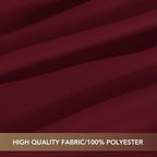 sancua Rectangle Tablecloths Table Cloth, 54x108 Inch 6 Pack, Burgundy - Image 6