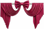 Burgundy Large Bows for Backdrop Giant Bows Birthday Party Decorations Large Giant Bow Decor, Burgundy Giant Satin Bow Decoration for Wedding Baby Shower Birthday Photo Booth Arch Wall Decor 47"x24" - Image 6