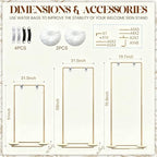 Gold Wedding Welcome Sign Stand Display Easel Stand - Image 5