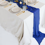 Showgeous 16 Pack Royal Blue Cheesecloth Table Runner 17 x 108 Inch - Image 7