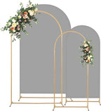 Toolterritary Metal Arch Backdrop Stand and Cover Set, 7.2FT, 6FT Party Backdrop, Easy to Assemble, Backdrop Stand for Parties, Birthday, Baby Shower by Unknown