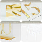 HOODO Frosted Arch Acrylic Wedding Table Numbers 1-20 with Stands, 5"x7" Arched Acrylic Signs with 3D Gold Numbers, Frosted 3D Table Numbers for Wedding Reception - Image 5