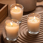 Housecret 48 Pack Warm White Unscented Clear Glass Filled Votive Candles. Hand Poured Wax Candle Ideal Gifts for Aromatherapy Spa Weddings Birthdays Holidays Party - Image 7