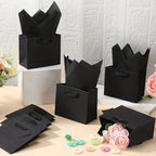 Zhanmai 4.7 x 2.4 x 3.9 Inch 100 Pcs Mini Gift Bags Bulk, Black - Image 7