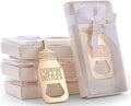 Baby Bottle Openers for Baby Shower Favors, 24 Pack Bottle Openers Baby Shower Return Gifts for Guest, Rose Gold Feeding Bottle Opener Wedding Favors, Cute Party Favors Gift for Baby Shower by DAJAMAI