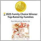 408 Pc Boho Baby Shower Decorations for Girl - Rainbow Kit, Serves 24 - Image 2