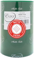 Expo International Decorative Matte Tulle, Roll/Spool of 6” X 100 Yards, Lightweight Polyester Tulle Fabric for Tutus, Costumes, and Party Decorations, Washable, Easy-to-Use, Hunter Green by ExpoInternational