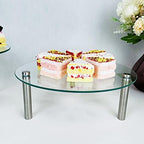 3 Pcs Round Tempered Glass Cake Stands Set 8 10 13 Inch Cupcake Holder - Image 5
