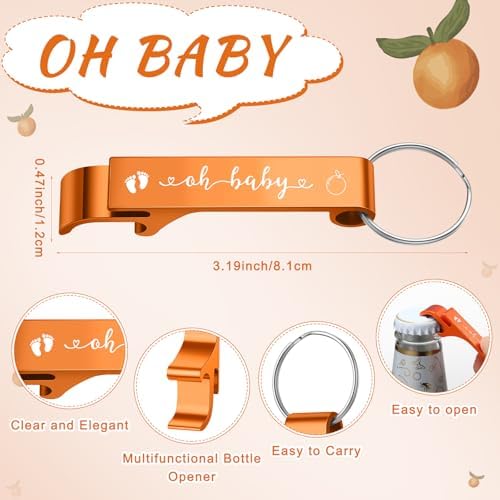 Blushtier 25 Sets Baby Shower Shot Glass Bottle Opener, Cutie - Image 3