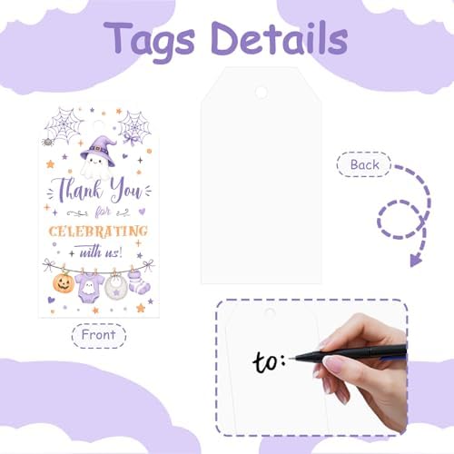 72PCS Halloween Baby Shower Favors Bottle Opener Keychains Purple - Image 5
