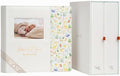 Keepsake Baby Memory Book with Keepsake Box Girl Boy - Timeless Leather-Bound Baby Milestone Book | Baby Book Keepsake and Baby Photo Memory Box to Record Baby Shower to Age 5 - Beautiful Gift by YulkaCrafts