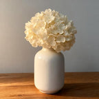 100PCS Artificial Hydrangea Flowers, Fake Flowers Silk Hydrangea Full Flowers Heads with Stems for Wedding Home Party Shop Baby Shower Decor (Apricot) - Image 3
