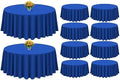 Showgeous 90 Inch Royal Blue Round Tablecloths, Polyester Table Covers by Showgeous