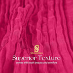 Showgeous 20 Pack Hot Pink Cheesecloth Table Runner, 17 x 108 Inches - Image 4
