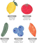 Big Dot of Happiness Locally Grown Yard Signs with Stakes, Farmers Market Baby Shower Party Lawn Ornaments, Fruit & Vegetable Garden Outdoor Decorations - 10 Piece Set - Image 6