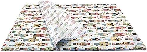 Jillson Roberts Premium Bulk 20" x 30" Printed Tissue For Wrapping and Gift Bags, Traditional Nutcracker, 240 Sheets - Image 2