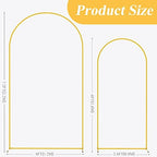 Putros Arch Backdrop Stand, 7.2ft & 6ft, Metal Wedding Arch Stand, Gold - Image 3