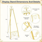 1 Pack Gold Wedding Easel Stand 57'' Display Stand, Classic - Image 2