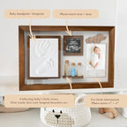 Baby Keepsake Box, Clay Baby Hand and Footprint Kit, Baby Picture Frame - Image 2