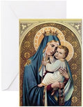 CafePress Our Lady Of Mount Carmel Greeting Card (20-pack), Note Card with Blank Inside, Birthday Card Matte by CafePress