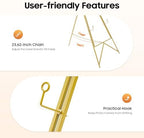 Gold Easel Stand for Sign, Adjustable Metal Standing Display Easel for Wedding Signs Painting Art Posters Pictures Welcome Signs Baby Shower (18.9 X 44.5 in) - Image 6