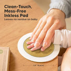 KeaBabies Inkless Hand and Footprint Kit and First 5 Years Baby Memory Book Journal - Ink Pad for Baby Hand and Foot Prints - 90 Pages Hardcover First Year Keepsake Milestone Book for Boys, Girls - Image 2