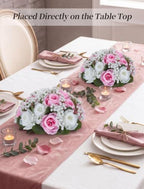 BLOSMON Flowers Balls Wedding Centerpiece: 2 Pcs, Lifelike Appearance - Image 4