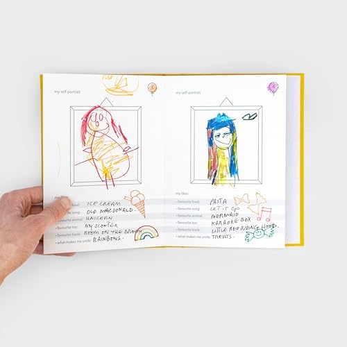 Suck UK Height Chart for Kids - Fold Out Growth Chart - Funny Kids Folded Book Charts - Childrens Measuring Charts with Self Portrait & Draw Box - Nursery Decor & Bedroom Accessories - Baby Gifts - Image 3
