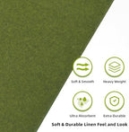KAMMAK Matcha Green Napkins Disposable with Pocket Cloth Like Dinner Paper Napkins 100 Pack Folded Wedding Reception Napkin Bathroom Guest Hand Towels for Party Decoration (16.5 x 16.5 inch) - Image 2