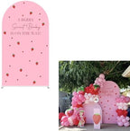 A Berry Sweet Baby is On The Way Arch Backdrop Cover Pink Strawberry Birthday Party Decorations Arch Stand Covers Baby Shower Fiesta Parties(4x7.2ft Cover,3888) by ittsmnt